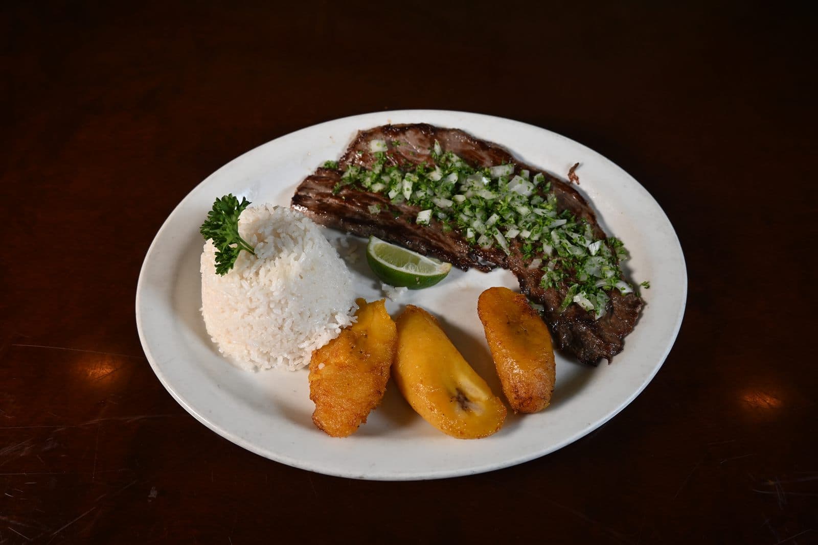 Churrasco Steak — juicy skirt steak with chimichurri sauce