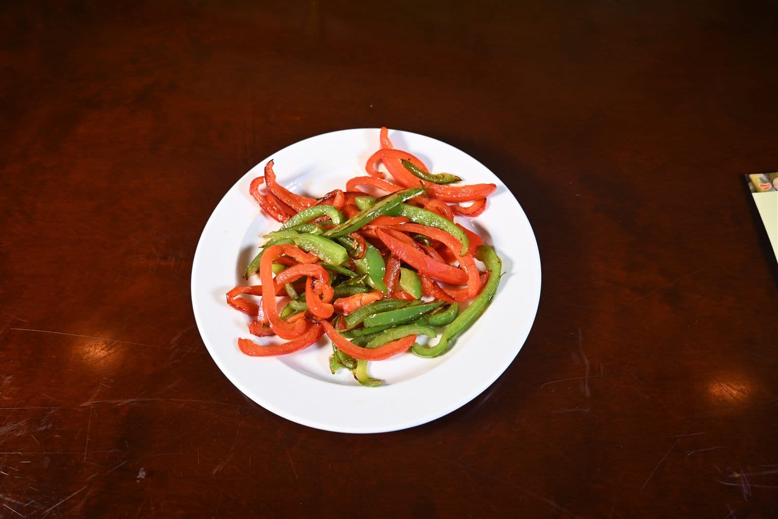 Sautéed peppers and onions